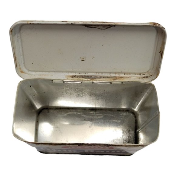 Vintage Rexall Quik Bands Metal Tin Box Pro Cap Bandages Empty Retro First Aid - Picture 8 of 11